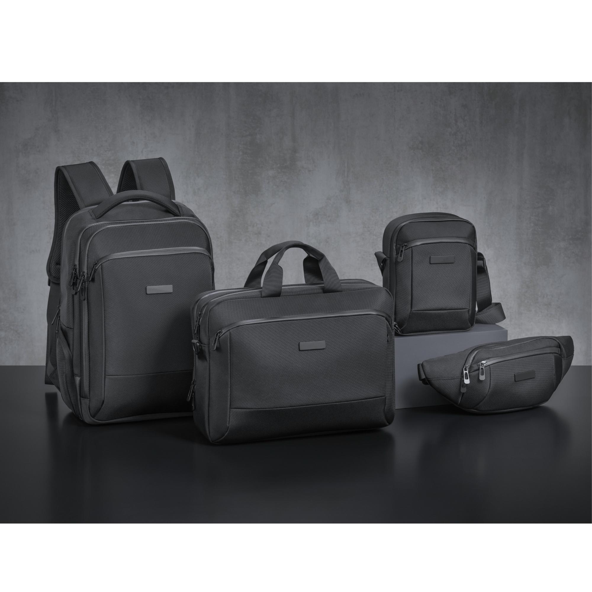 Rucsac business cu trei compartimente Bizz Pro Negru