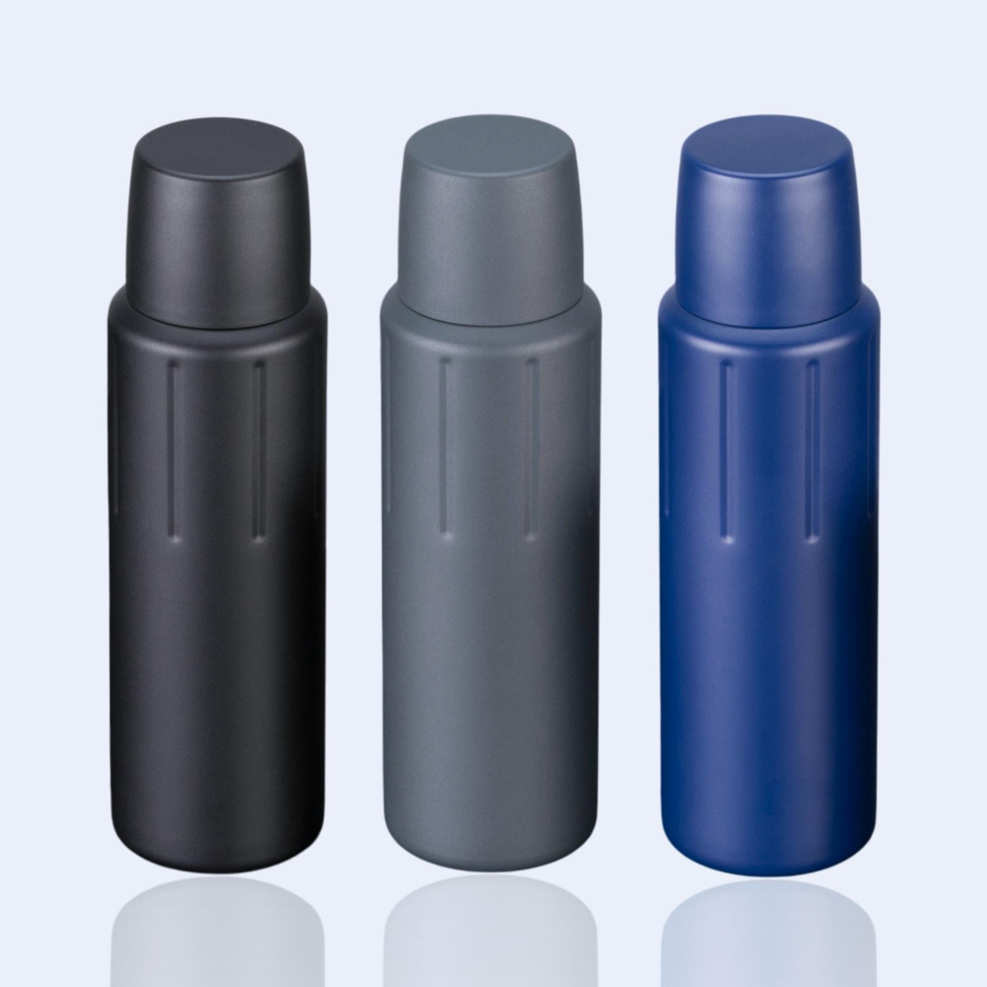 Sticlă temică din inox, 700 ml, Scandic Negru