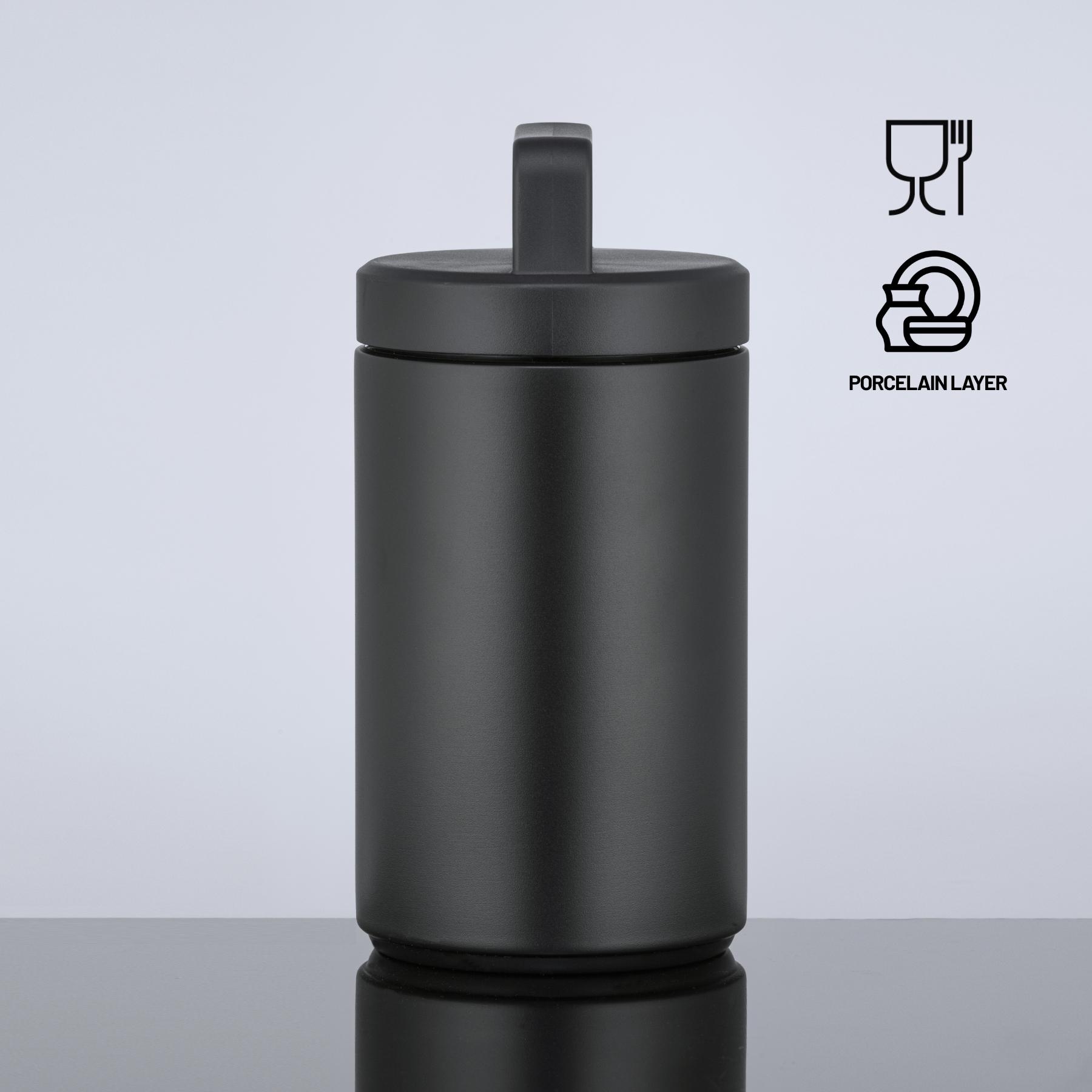 Recipient pentru alimente Nordic cu strat de cupru și acoperire din porțelan, 800 ml Negru