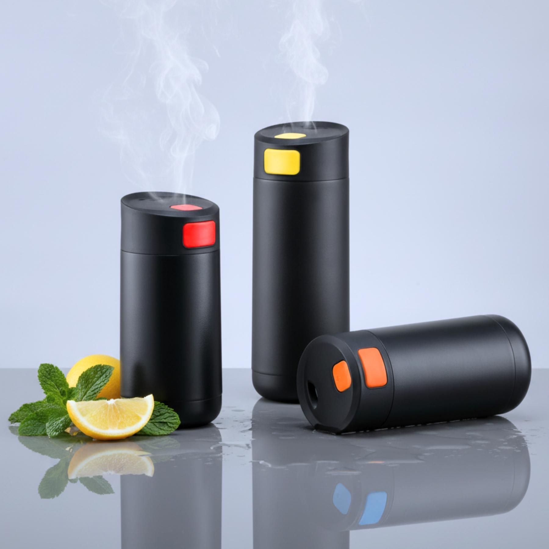 Cană termică mică Expedition cu strat de cupru, 330 ml Negru