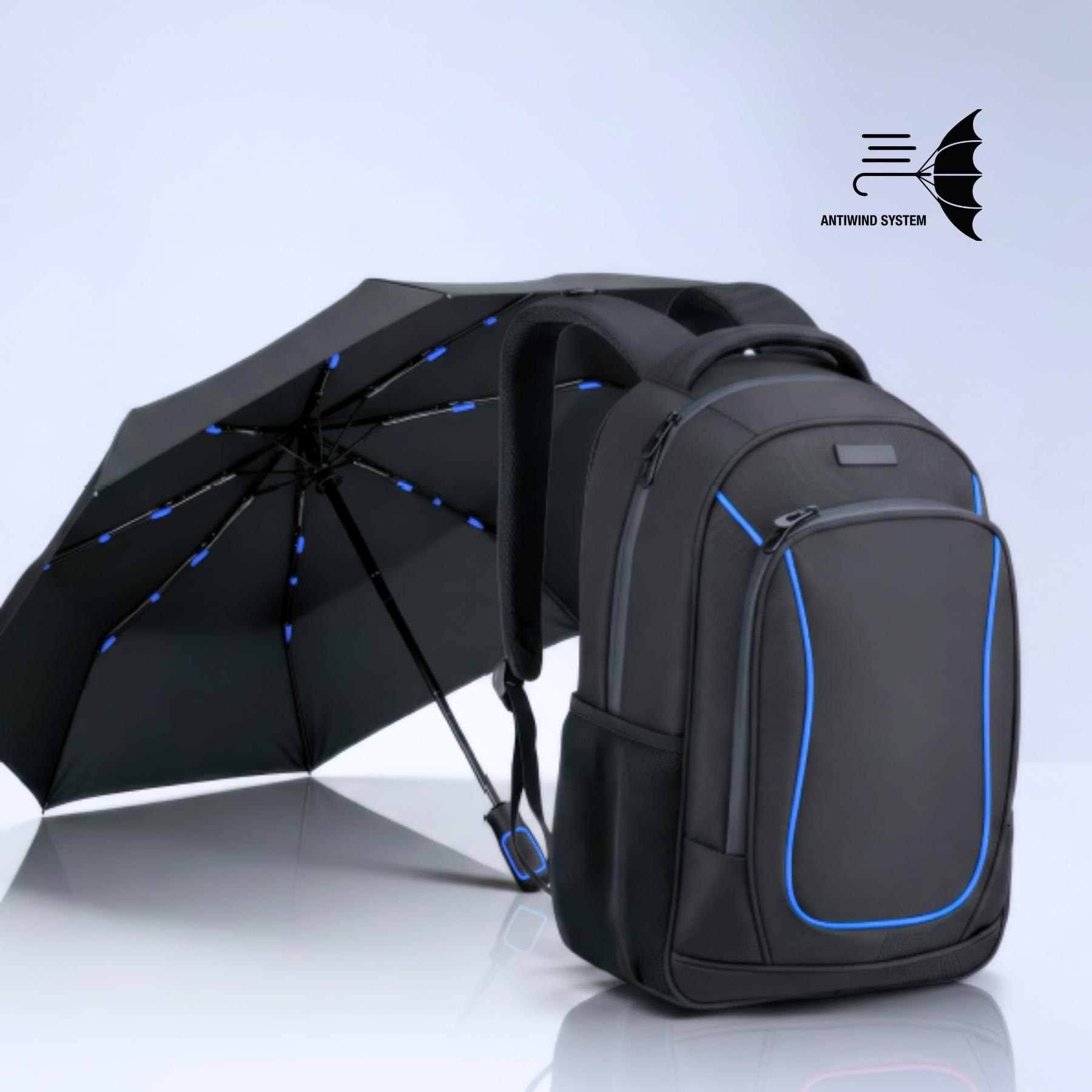 Set Dynamic: rucsac business 15” și umbrelă automată
