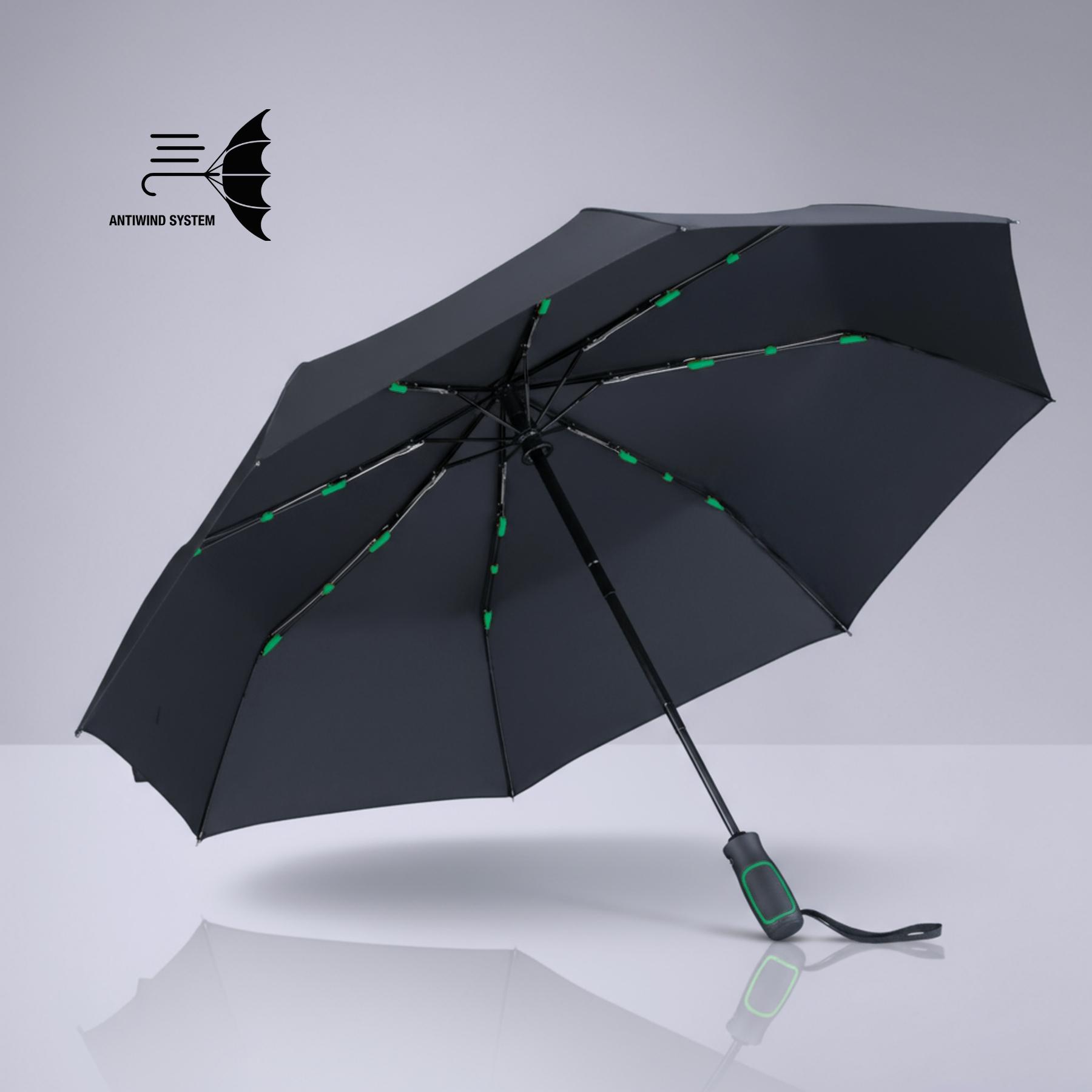 Set Dynamic: rucsac business 15” și umbrelă automată Verde Verde