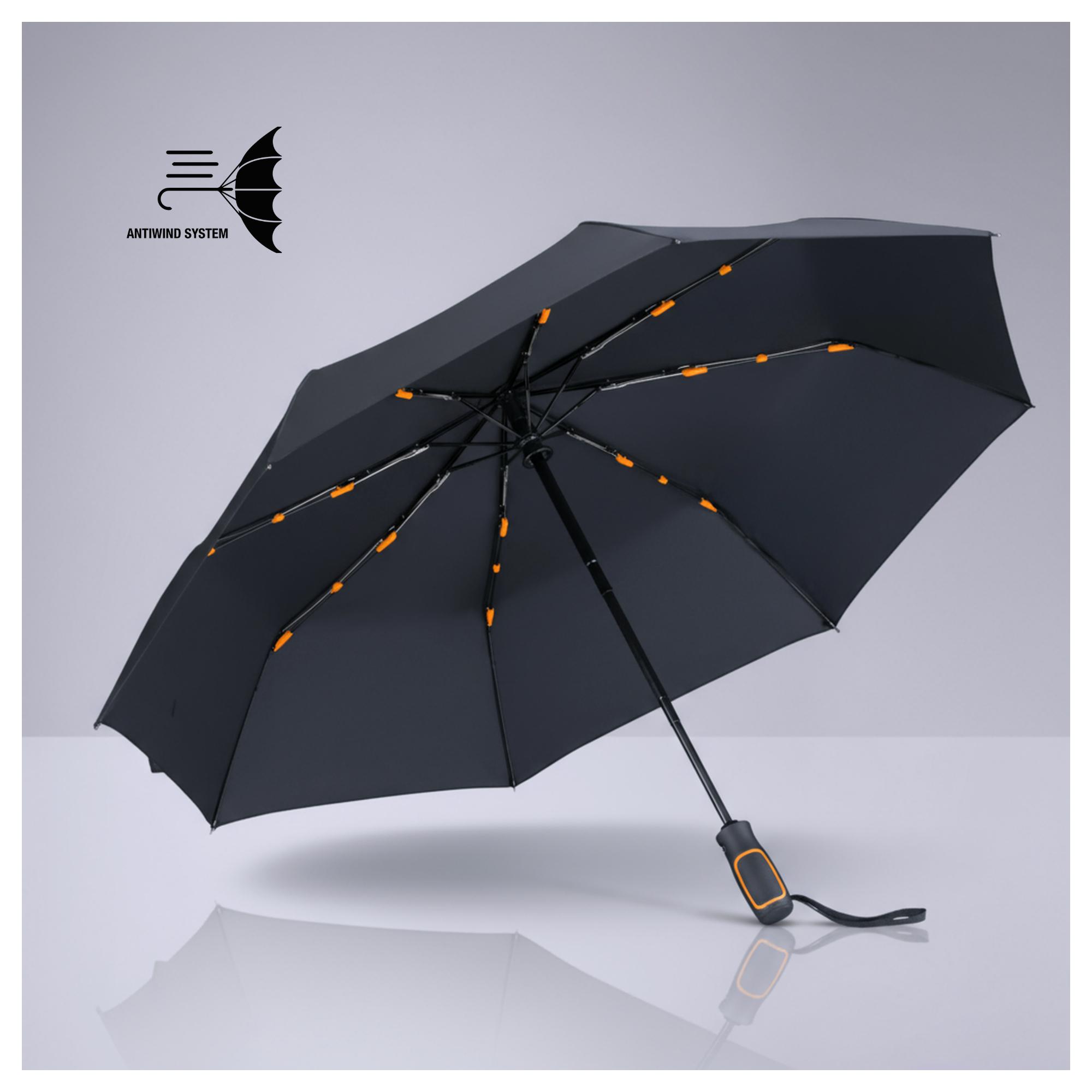 Set Dynamic: cană de cafea 450 ml și umbrelă automată Portocaliu