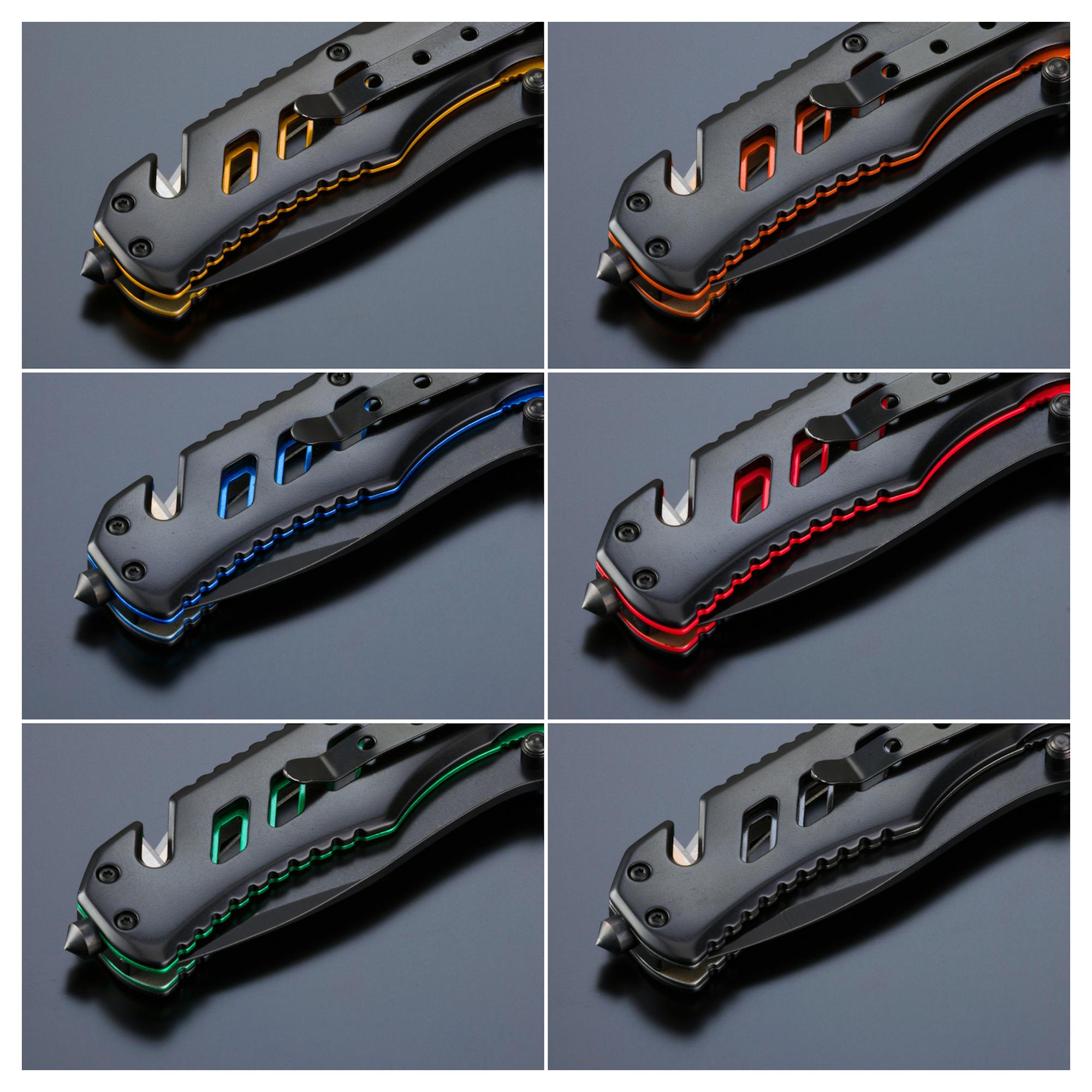 Multiset Optima: multitool, cuțit de salvare și lanternă mică Verde Verde