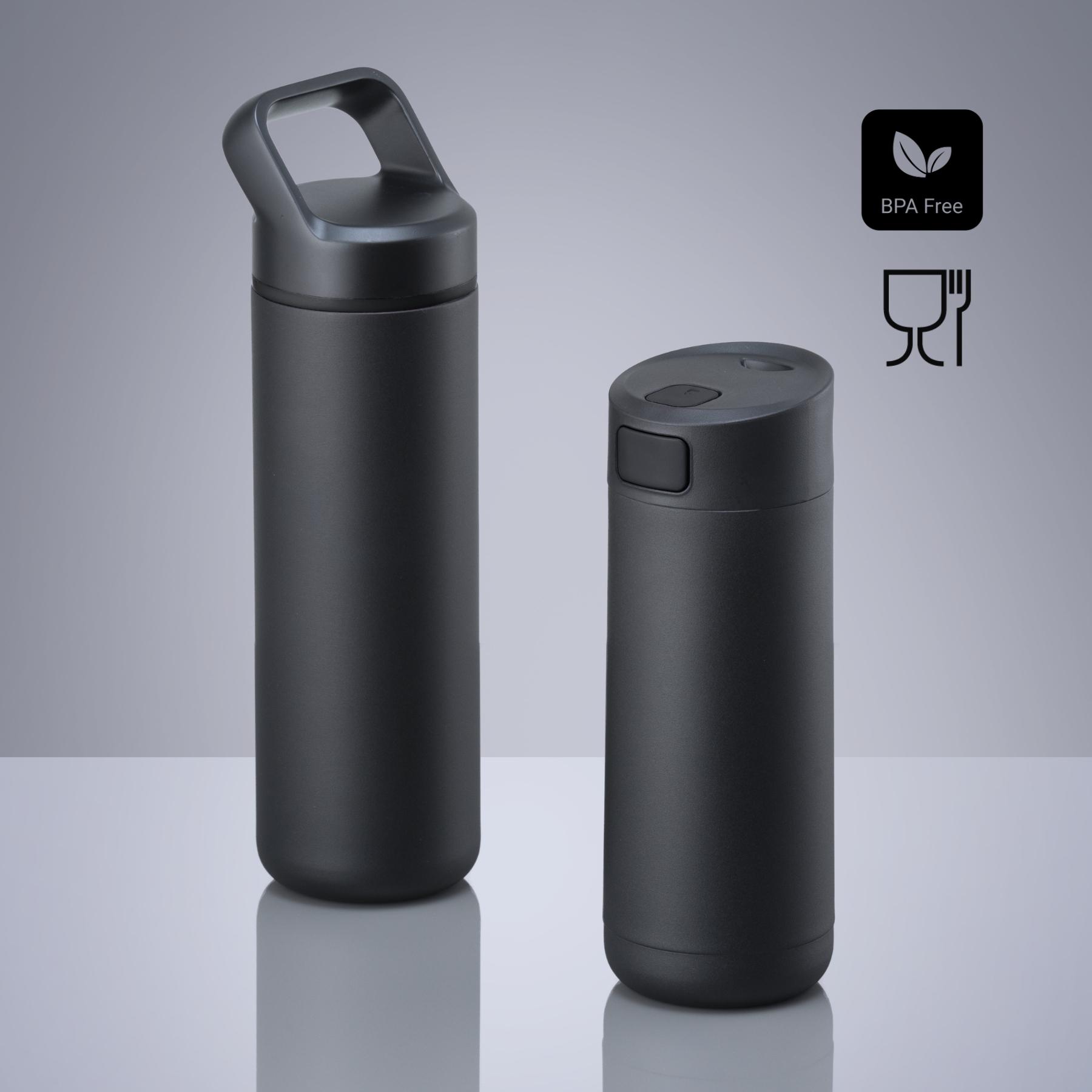 Set Expedition: cană de cafea 450 ml și sticlă din oțel 650 ml