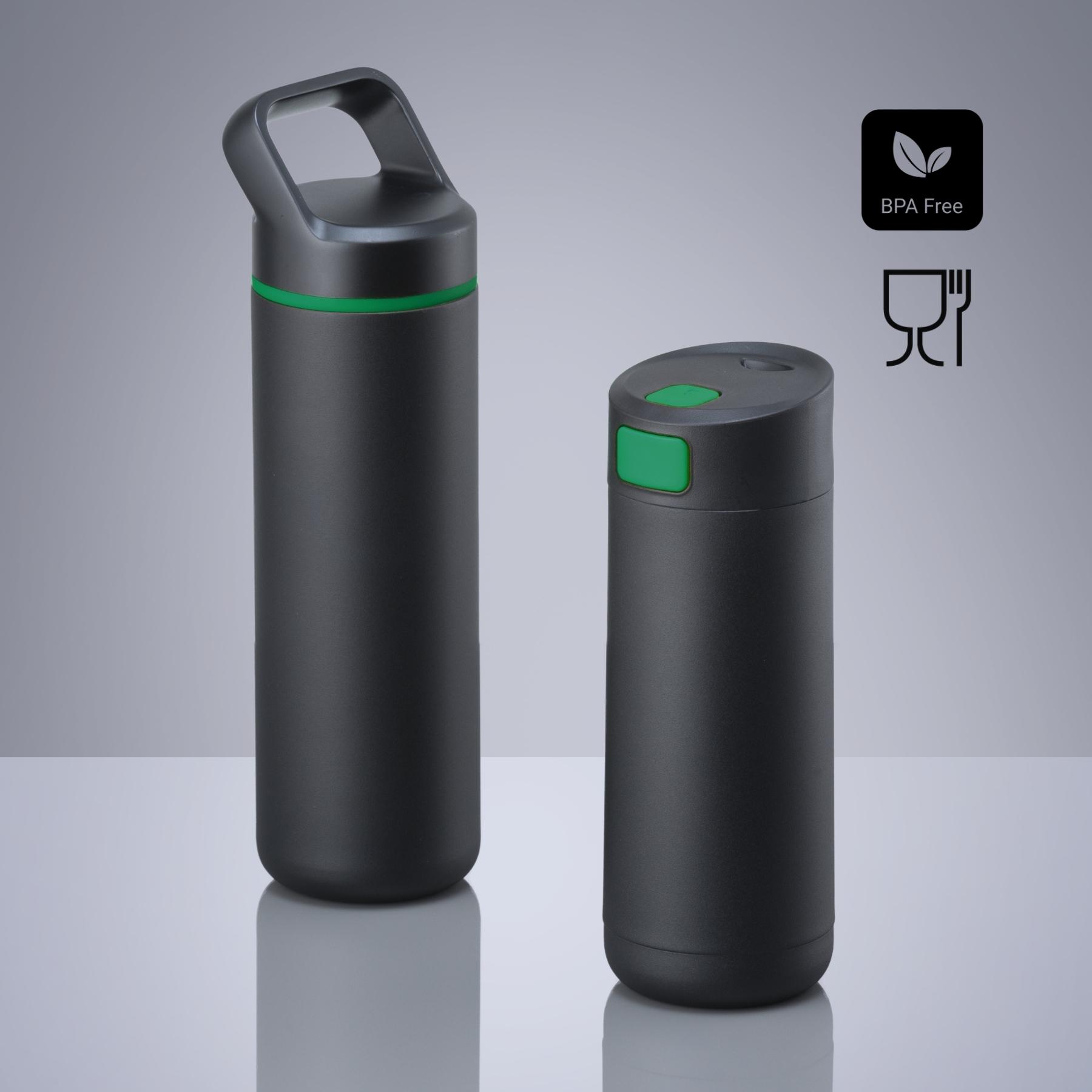 Set Expedition: cană de cafea 450 ml și sticlă din oțel 650 ml