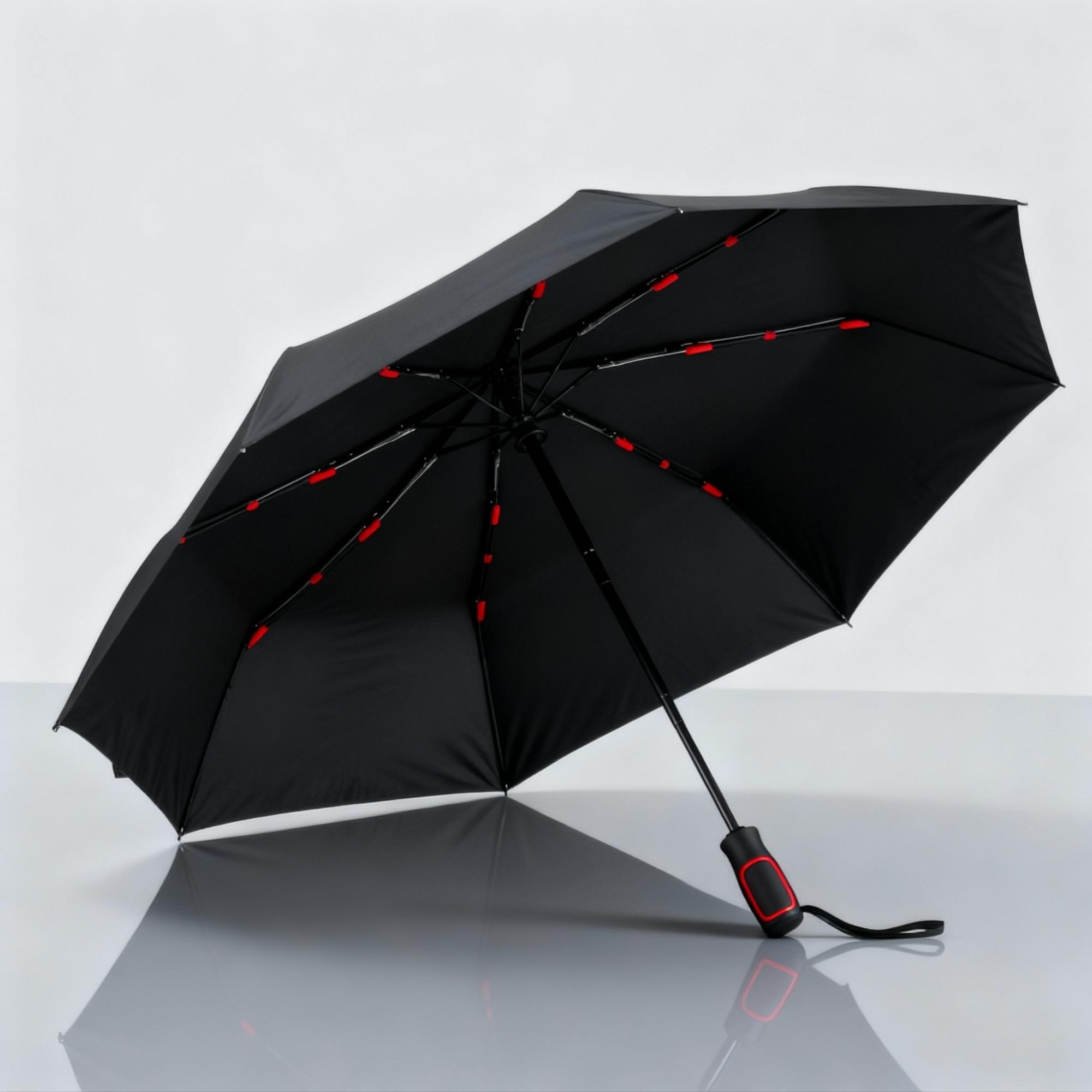 Set Travel: cană termică 370 ml și umbrelă automată Rosu Rosu