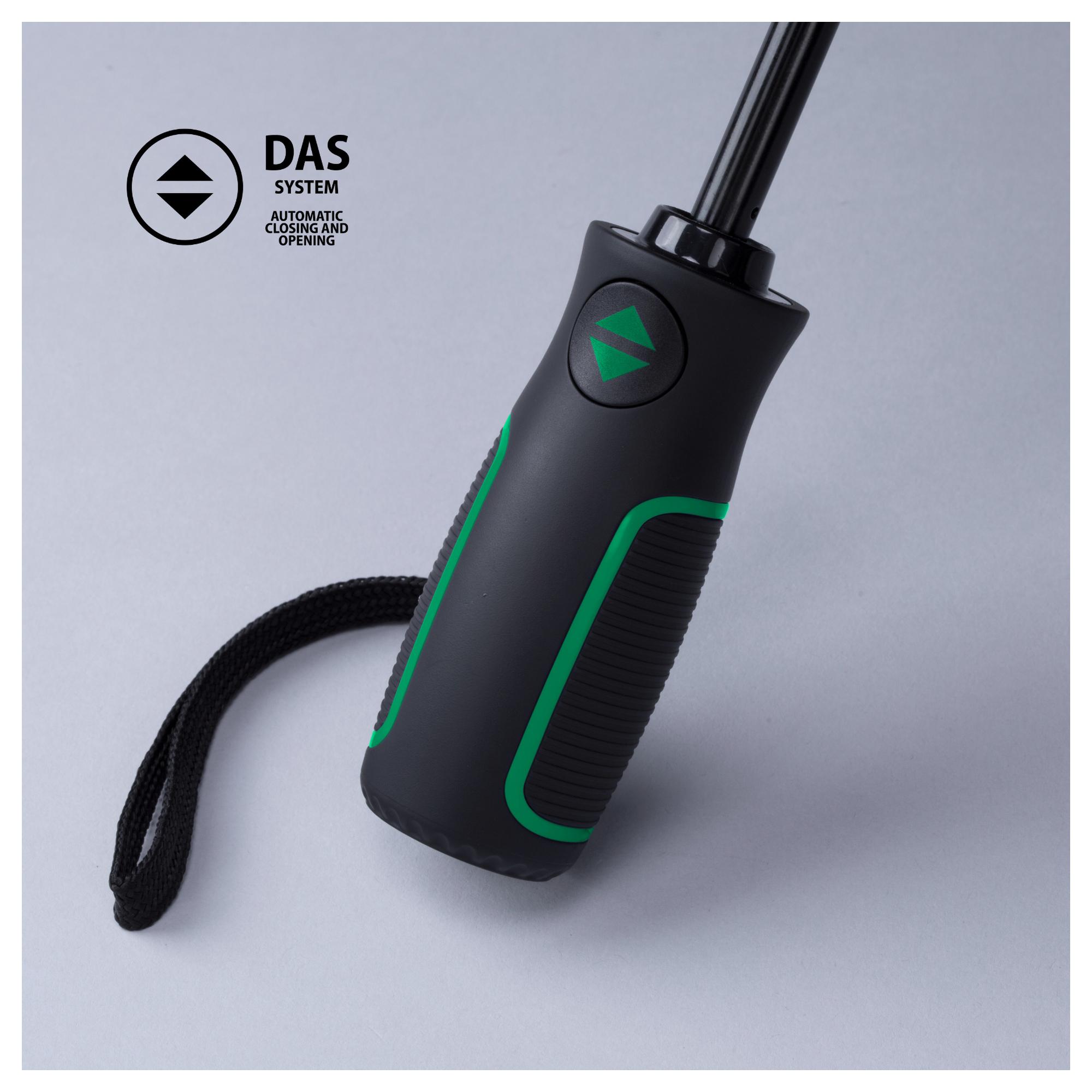 Set Outdoor: sticlă din oțel pentru apă 650 ml și umbrelă automată Verde Verde