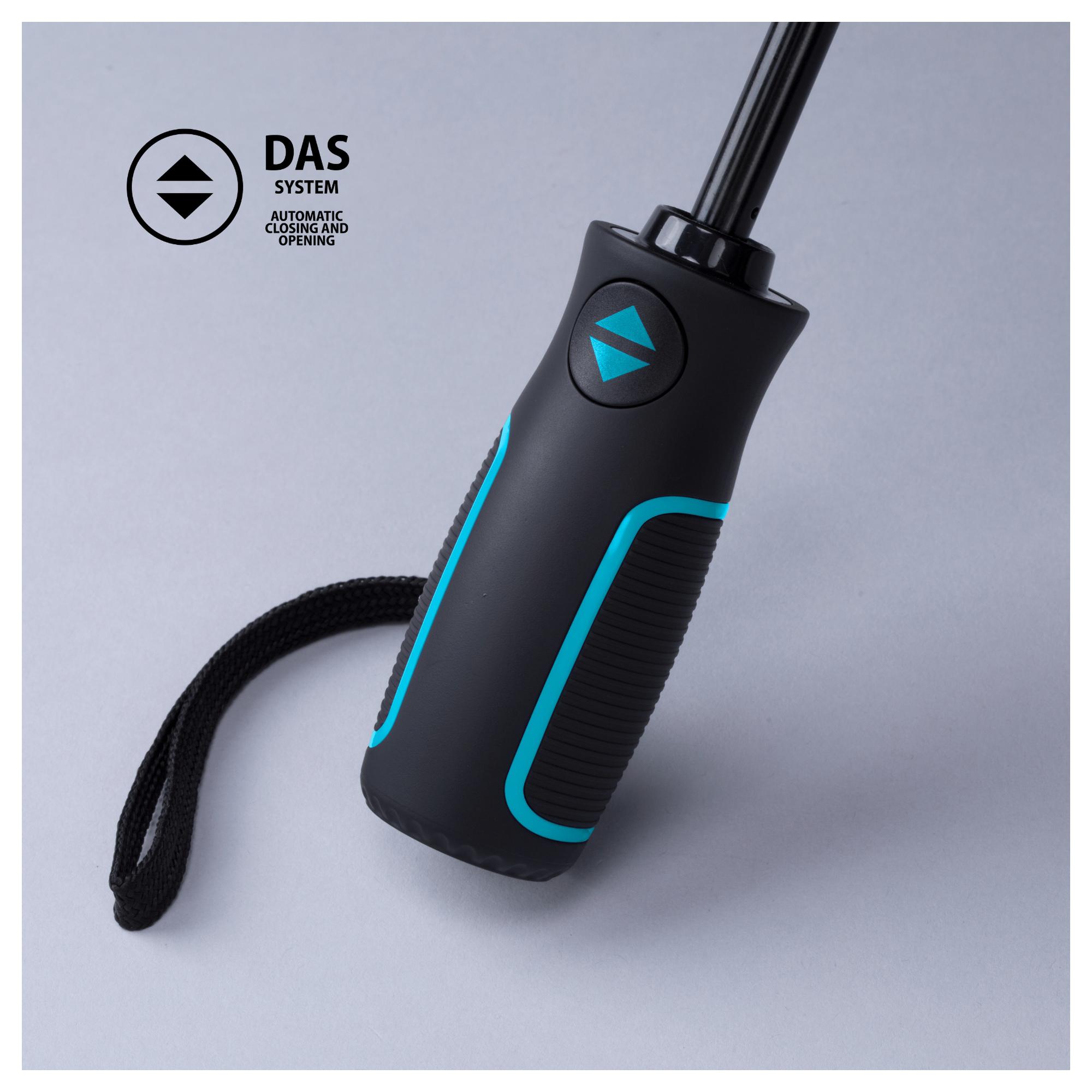 Set Outdoor: sticlă din oțel pentru apă 650 ml și umbrelă automată Turcoaz Turcoaz