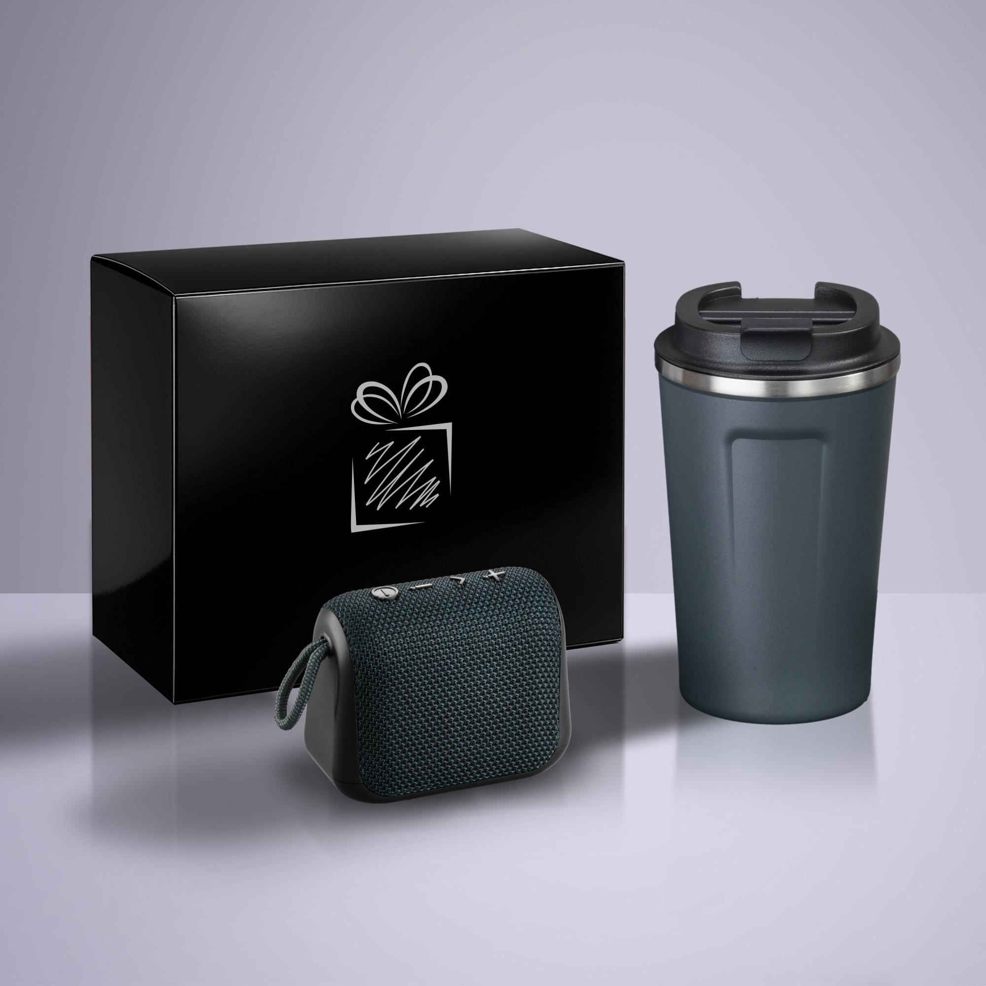 Set Everyday: cană termică Nordic 350 ml și difuzor wireless Gri Gri