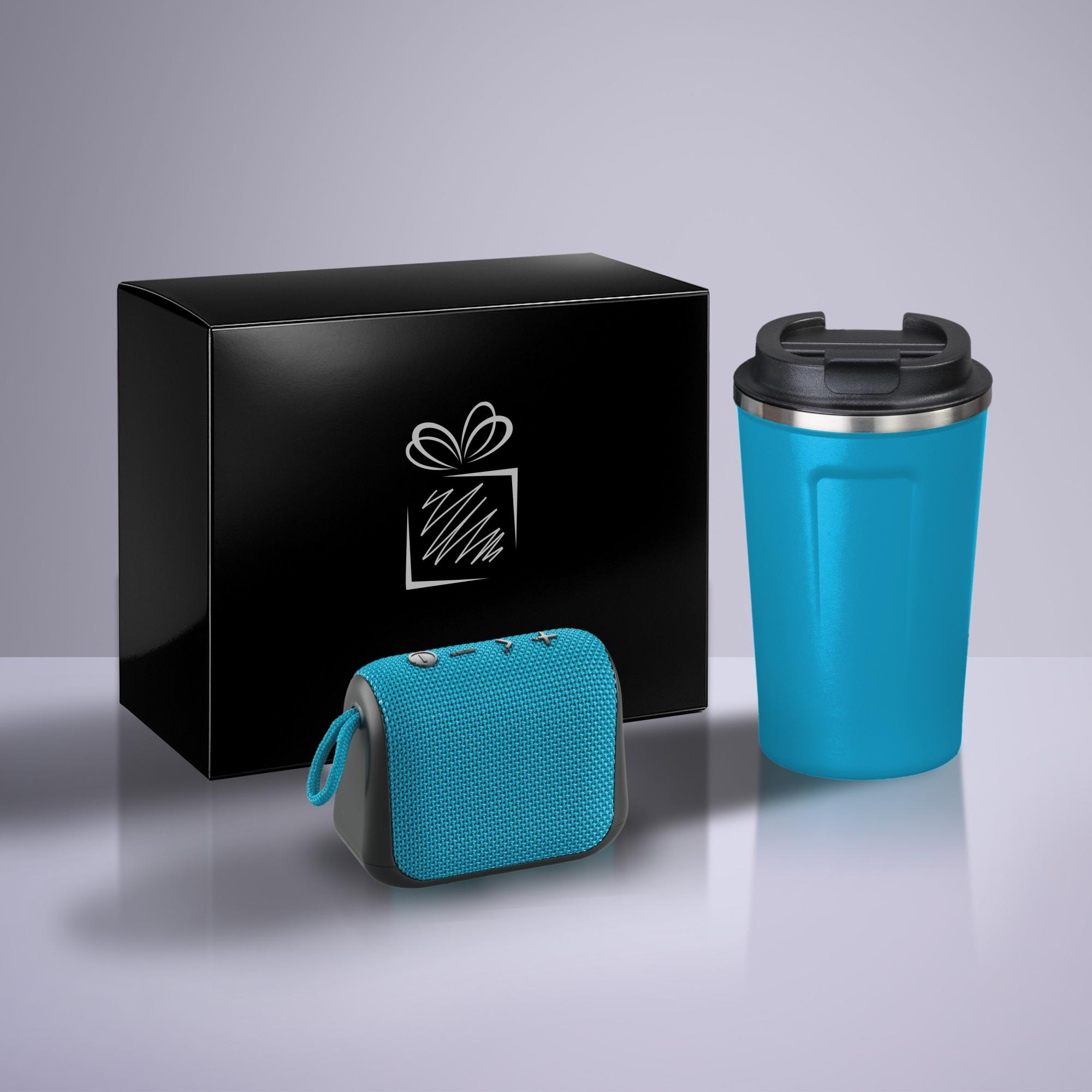 Set Everyday: cană termică Nordic 350 ml și difuzor wireless Turcoaz Turcoaz