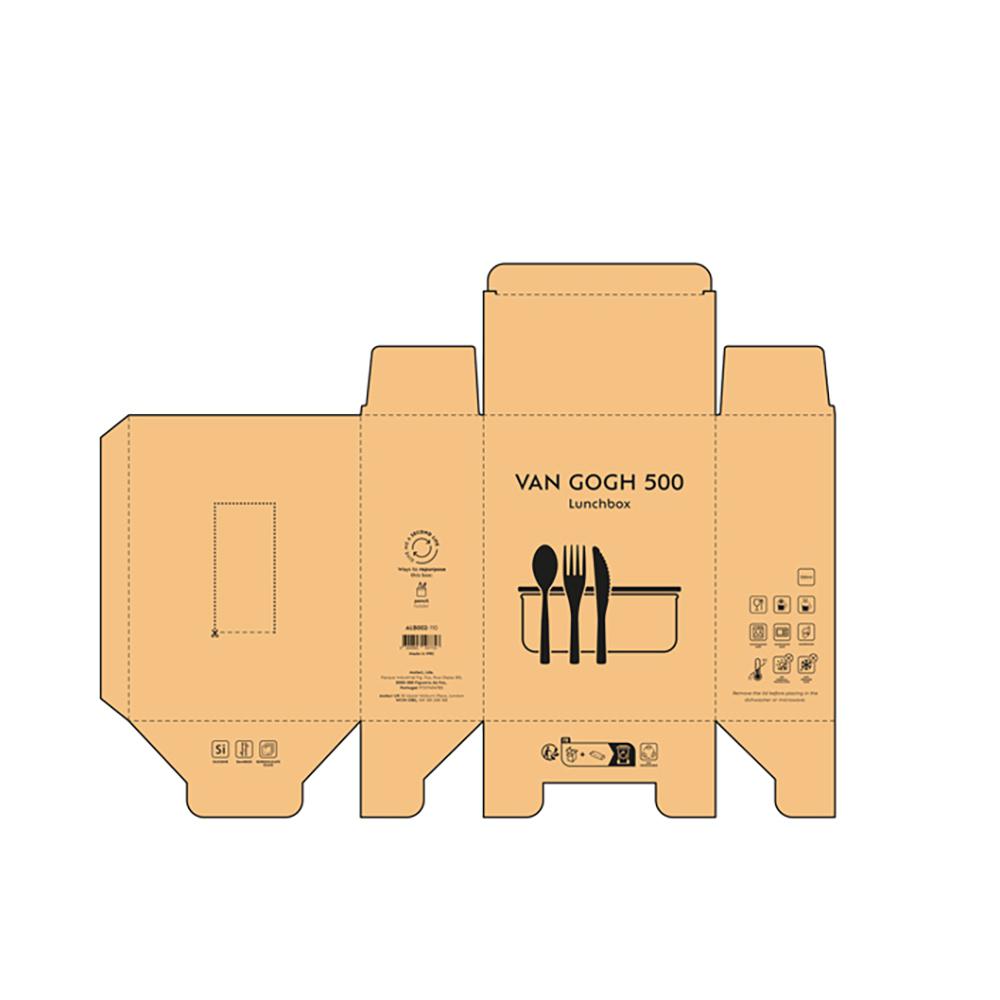 Cutie pentru prânz Van Gogh 500 Transparent