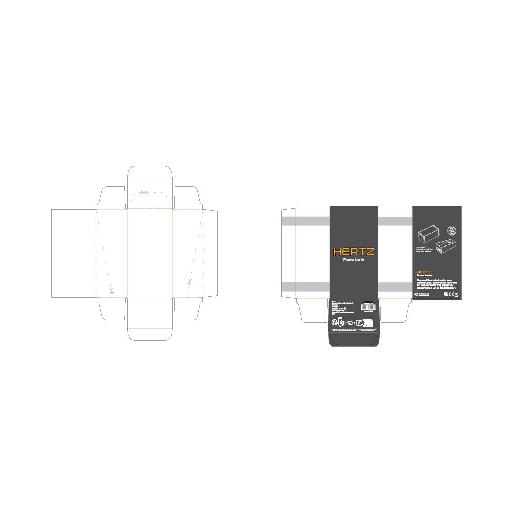 Baterie externă Hertz Black