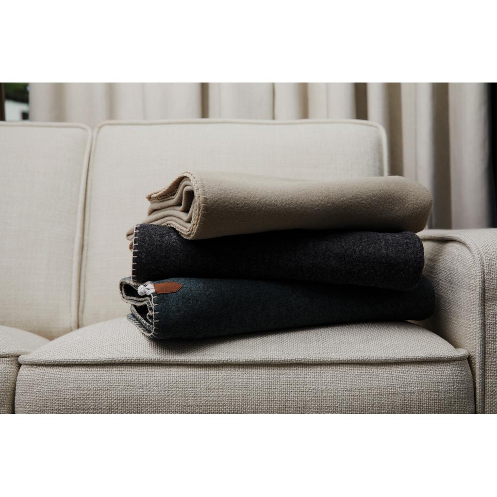 Pătură reciclată VINGA Bilton beige