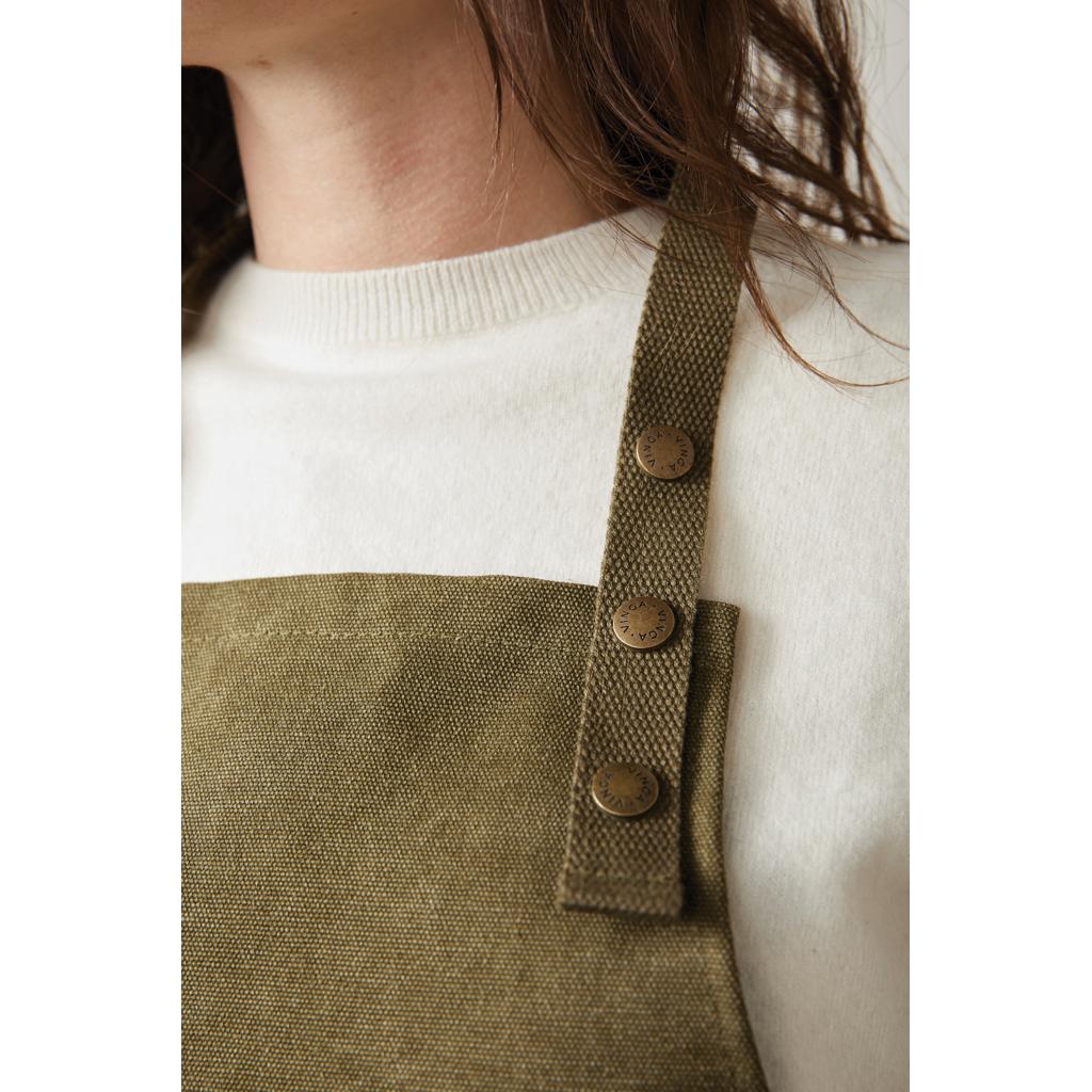 Șorț din pânză reciclată GRS VINGA Tome green