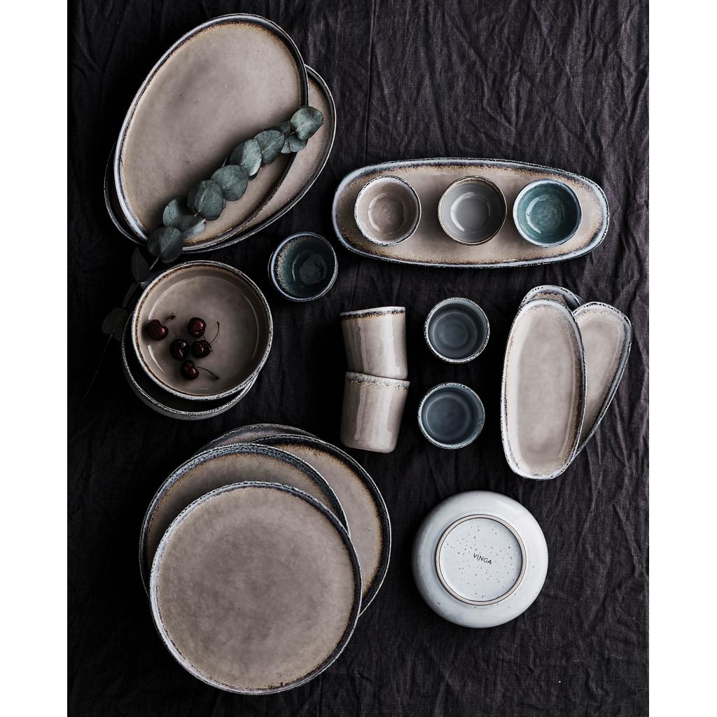 Farfurie 26,5 cm, set de 2 bucăți VINGA Nomimono beige