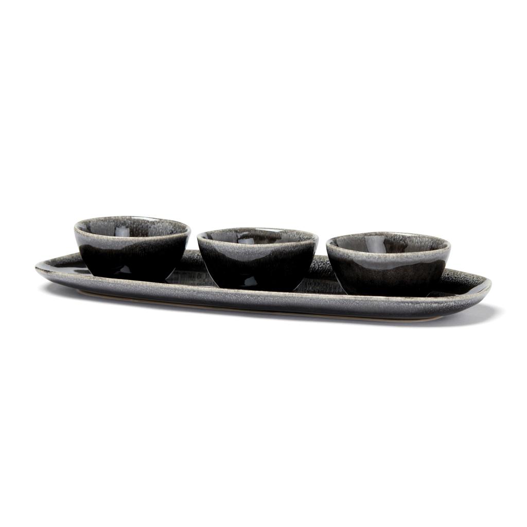 Set de servire VINGA Nomimono  black