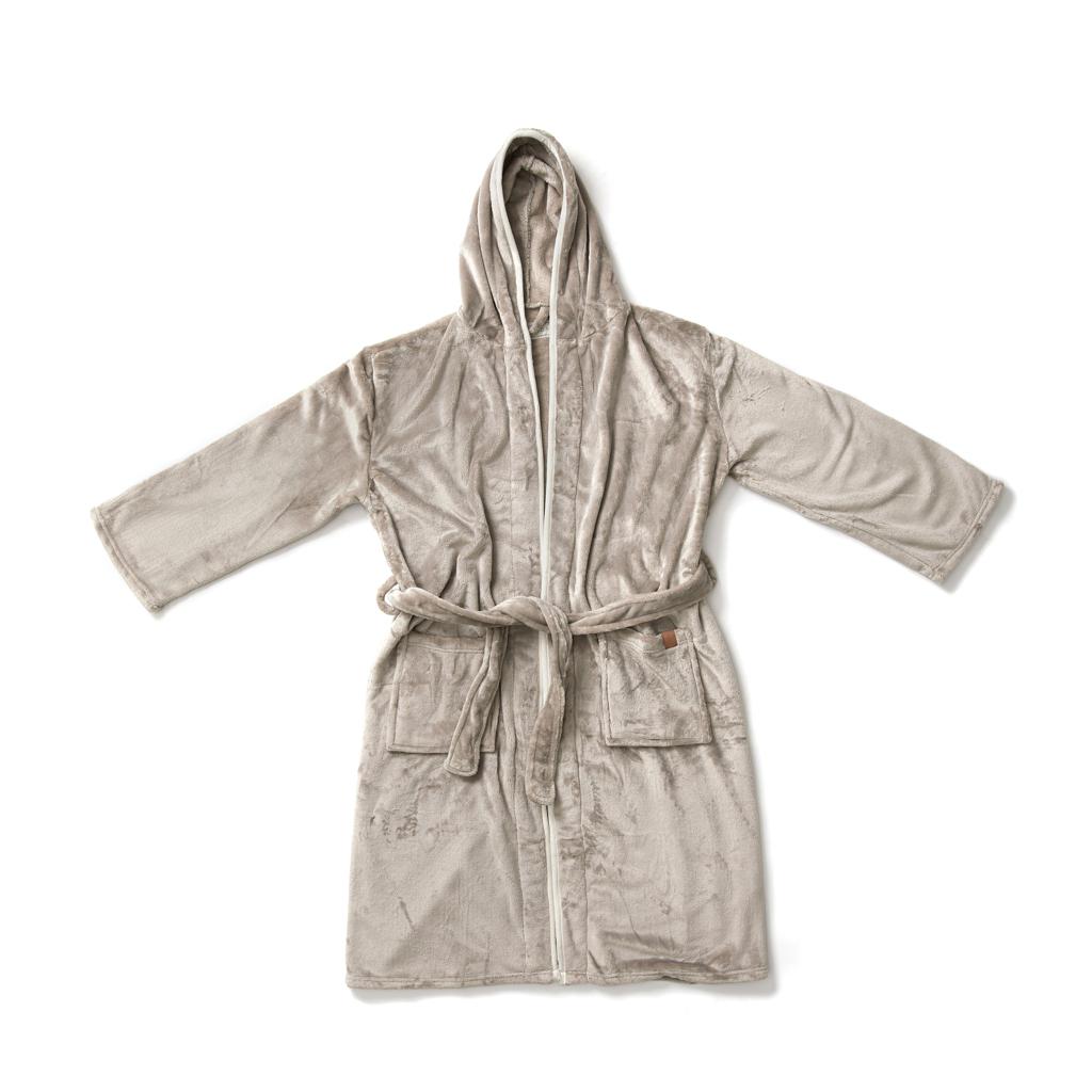 Halat de lux din pluș RPET, mărimea L-XL VINGA Louis grey