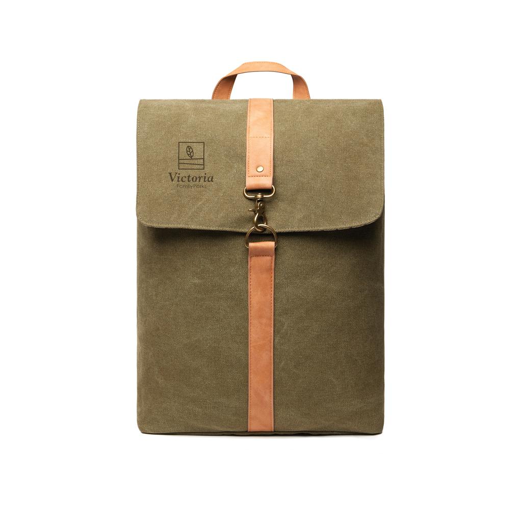 Rucsac din pânză reciclată GRS VINGA Bosler green