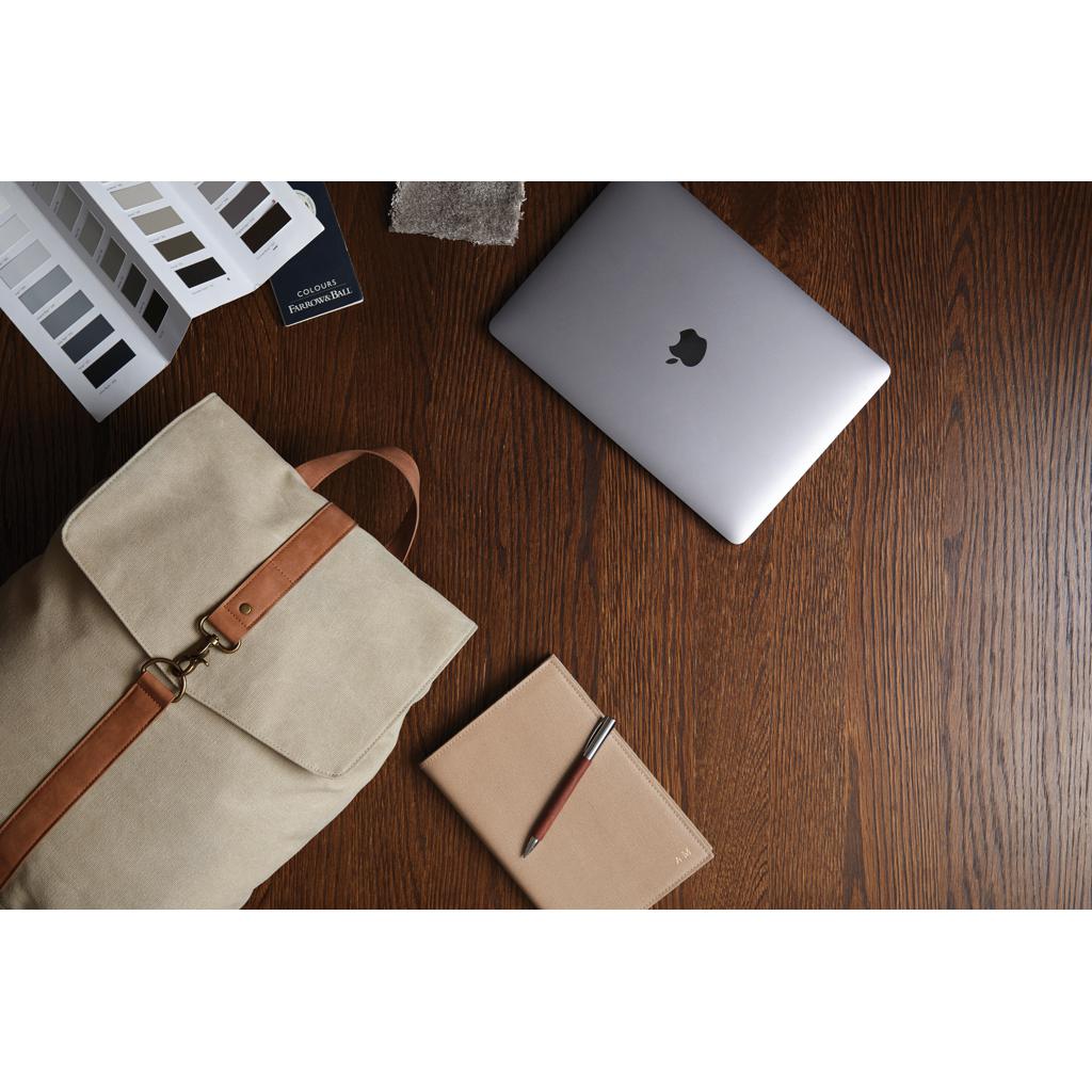 Rucsac din pânză reciclată GRS VINGA Bosler greige