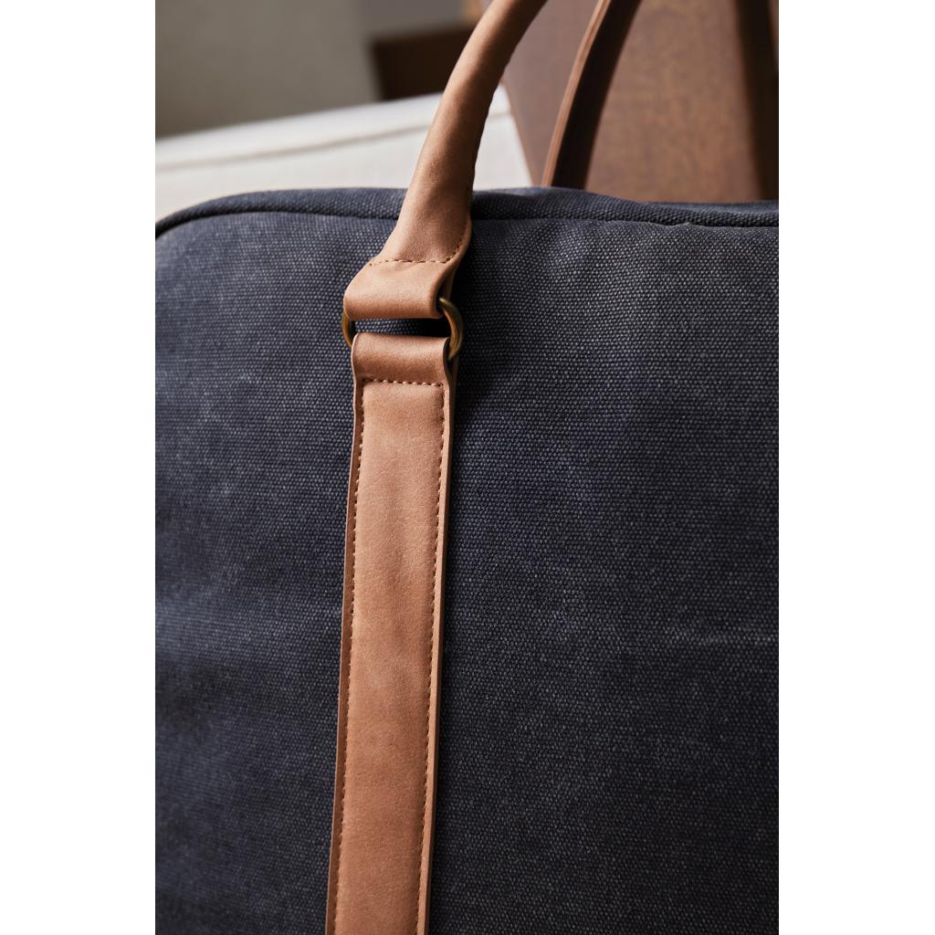 Geantă pentru computer din pânză reciclată RCS VINGA Bosler  navy