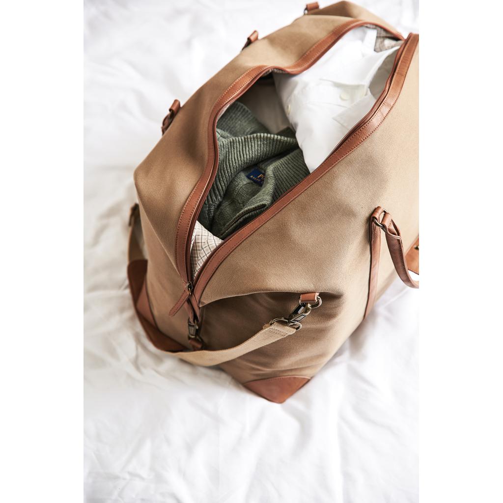 Geantă de weekend din RPET reciclat RCS VINGA Sloane brown