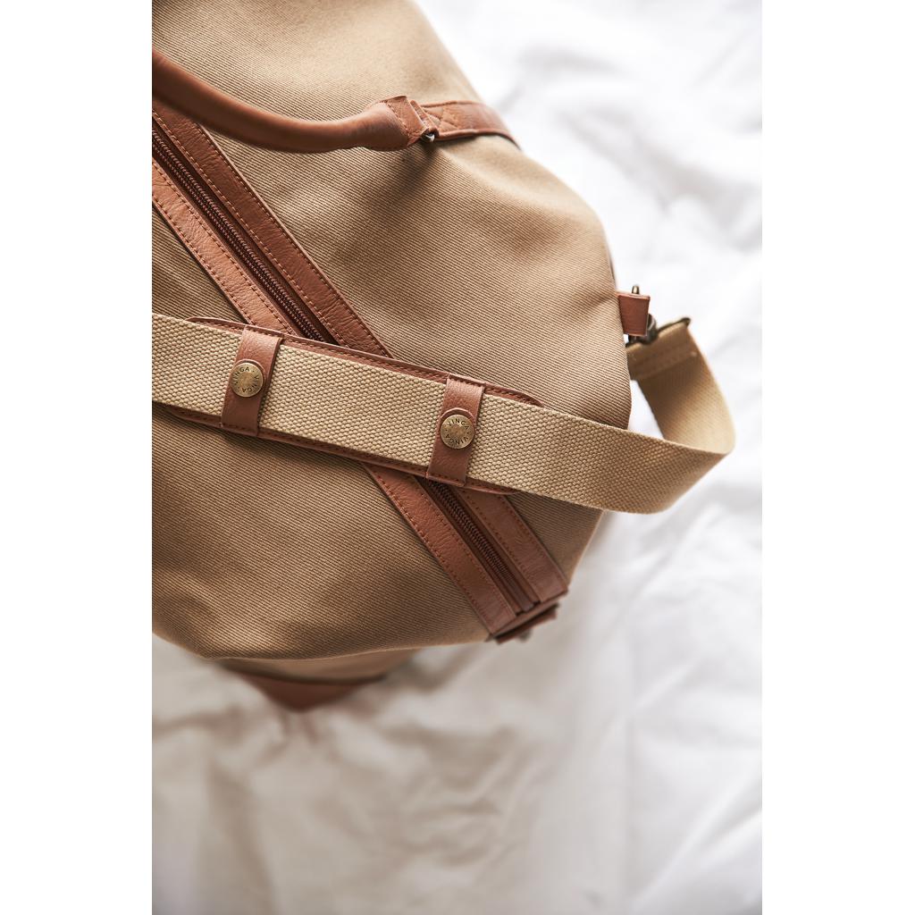 Geantă de weekend din RPET reciclat RCS VINGA Sloane brown