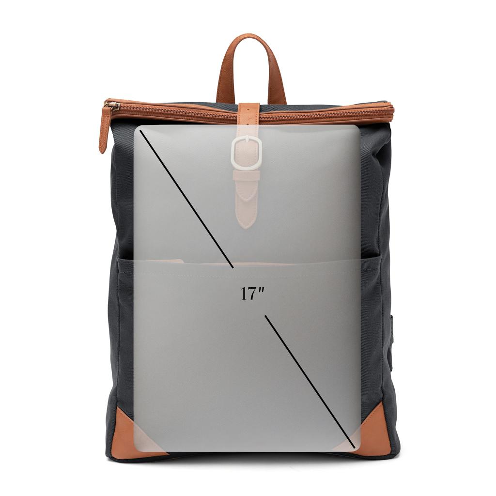 Rucsac din poliester reciclat RCS VINGA Sloane black