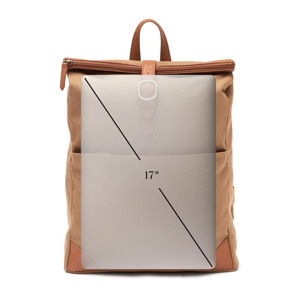 Rucsac din poliester reciclat RCS VINGA Sloane brown