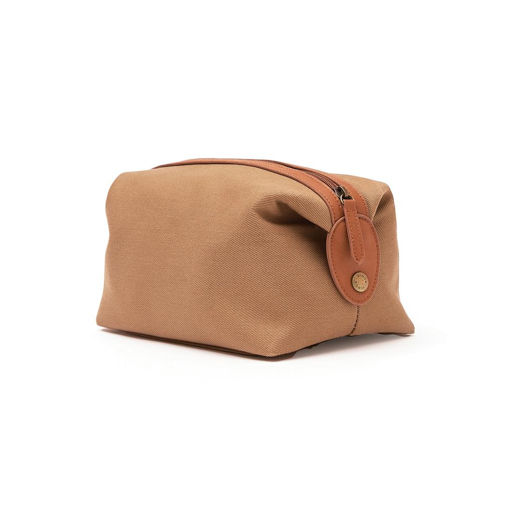 Geantă de toaletă din poliester reciclat RCS VINGA Sloane brown