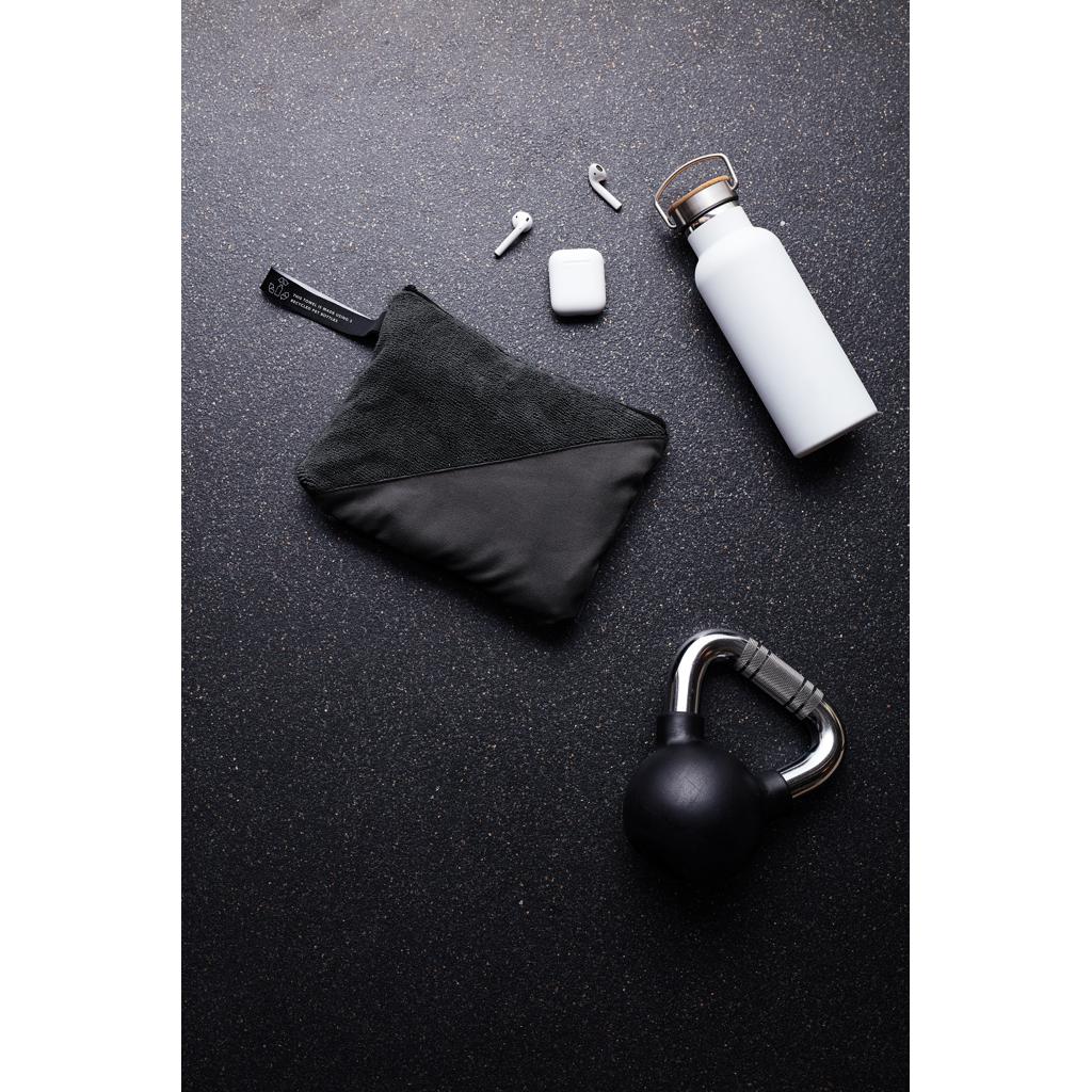 Prosop activ uscare rapidă din RPET GRS 40 x 80 cm VINGA  black