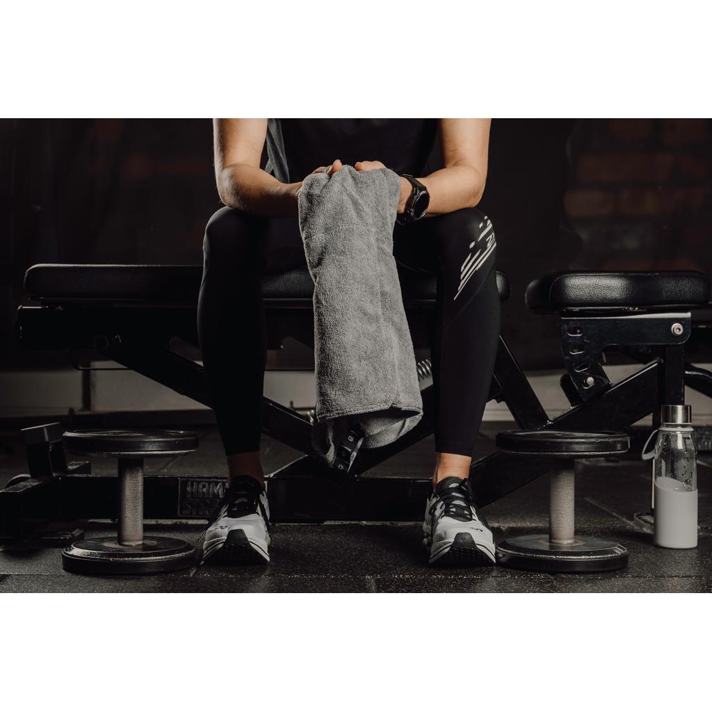 Prosop activ uscare rapidă din RPET GRS 40 x 80 cm VINGA  grey