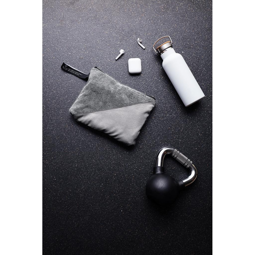 Prosop activ uscare rapidă din RPET GRS 40 x 80 cm VINGA  grey