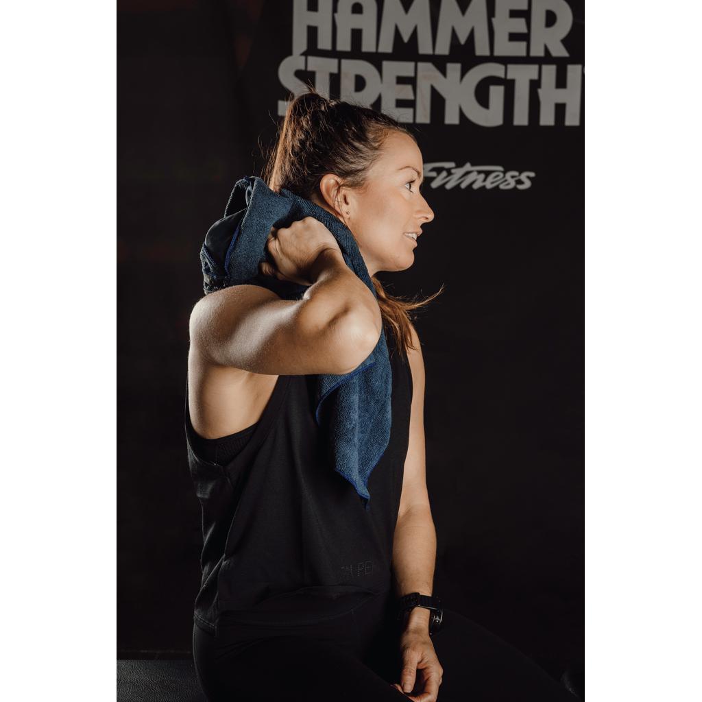 Prosop activ uscare rapidă din RPET GRS 40 x 80 cm VINGA  blue