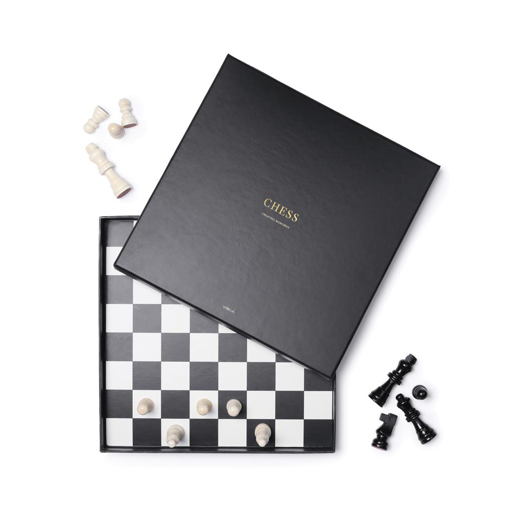 Joc de masă cu cafea VINGA Chess  black