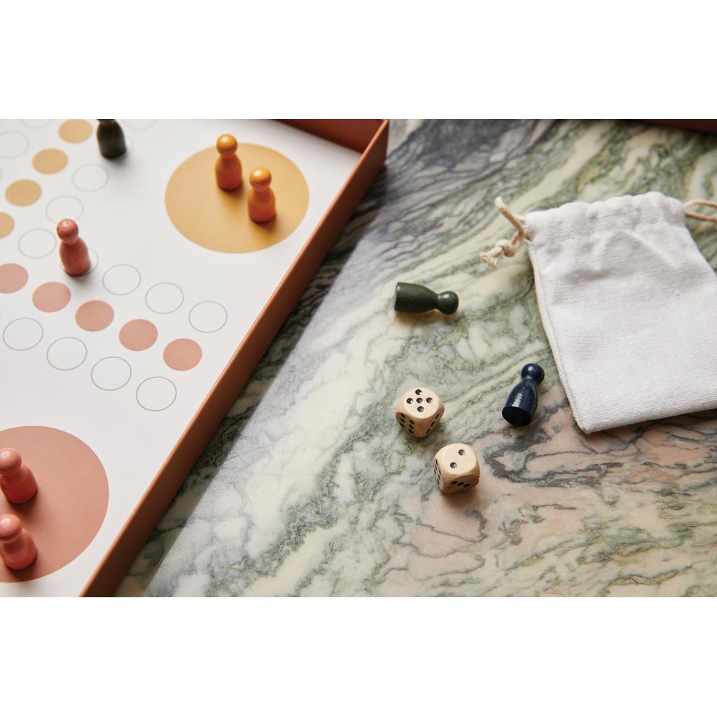 Joc de masă de cafea VINGA Ludo  brown