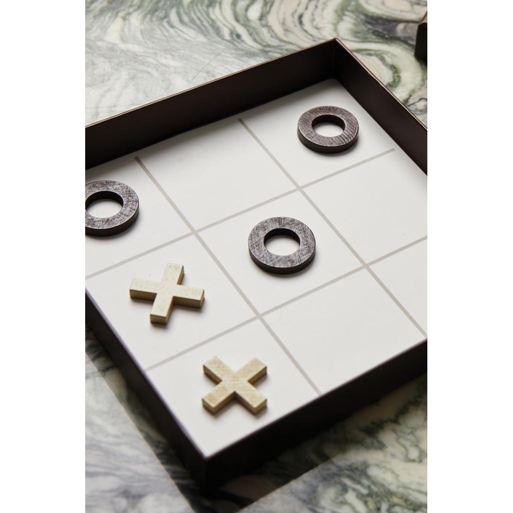 Joc de masă de cafea VINGA Criss-cross  off white
