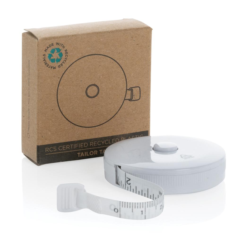 Centimetru din plastic reciclat RCS transparent