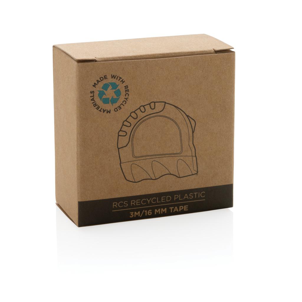 Bandă de măsurat 3M/16mm din plastic reciclat RCS black