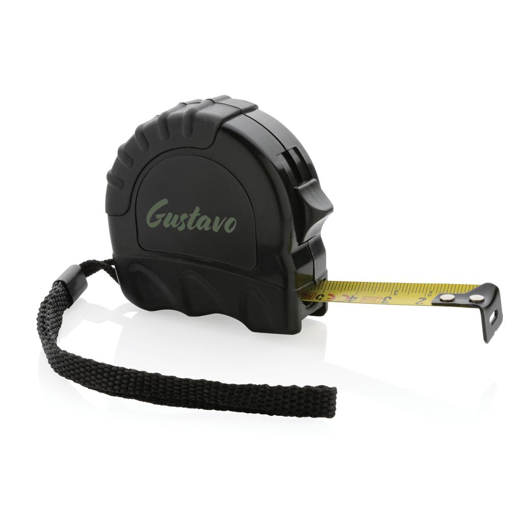 Bandă de măsurat 3M/16mm din plastic reciclat RCS black