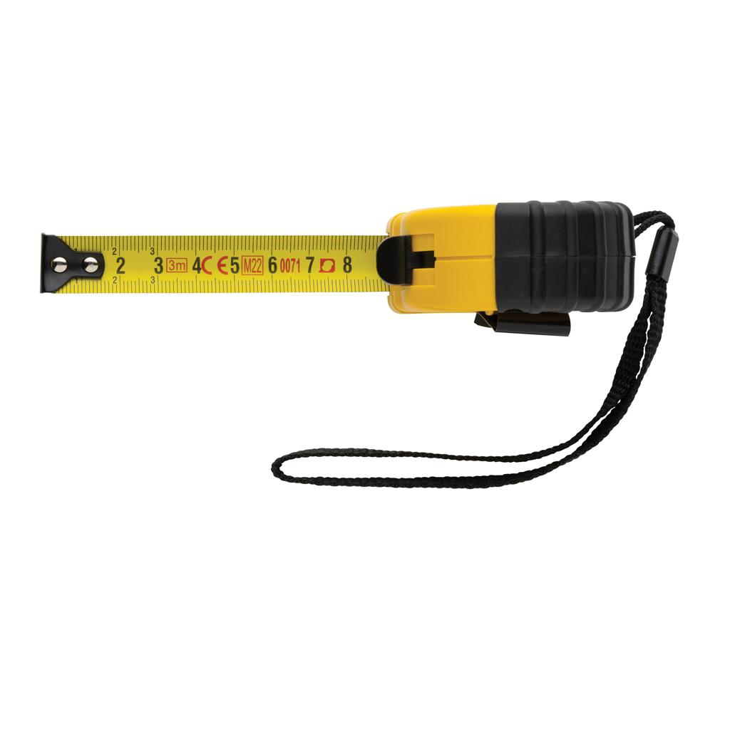 Bandă de măsurat 3M/16mm din plastic reciclat RCS yellow