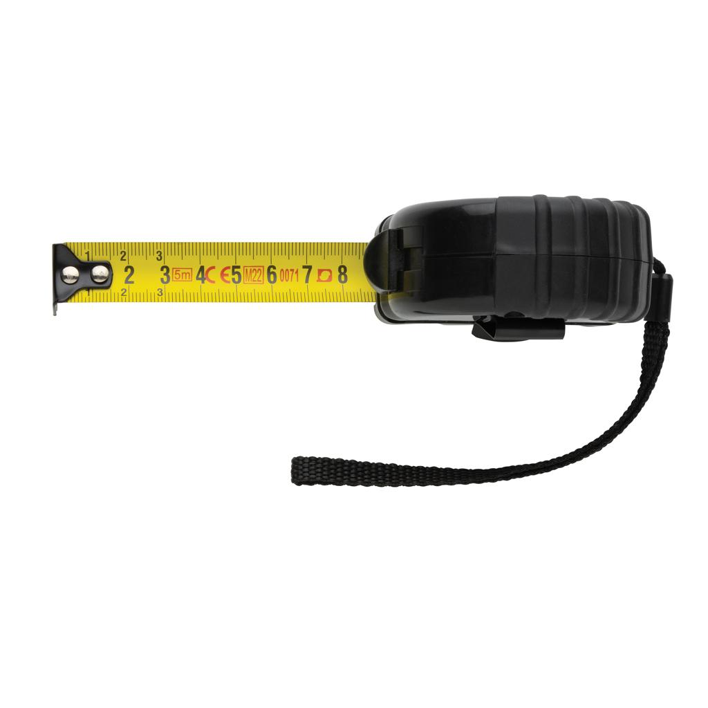 Bandă de măsurat 5M/19mm din plastic reciclat RCS black