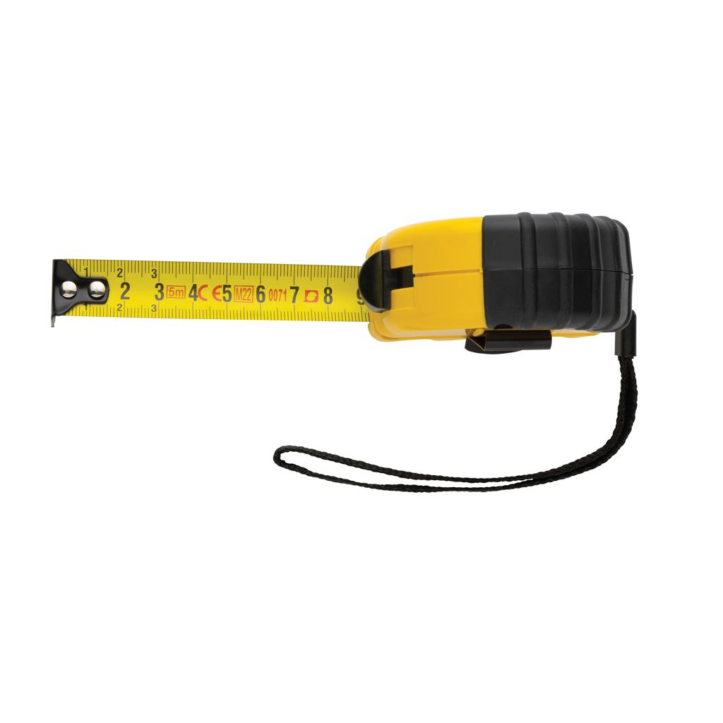 Bandă de măsurat 5M/19mm din plastic reciclat RCS yellow