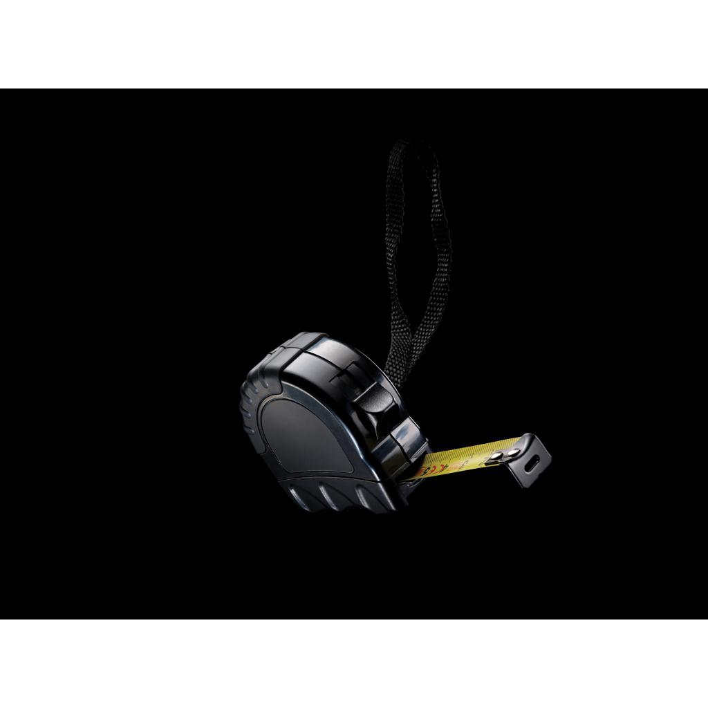 Bandă de măsurat 3M/16mm din plastic reciclat RCS cu buton de oprire black