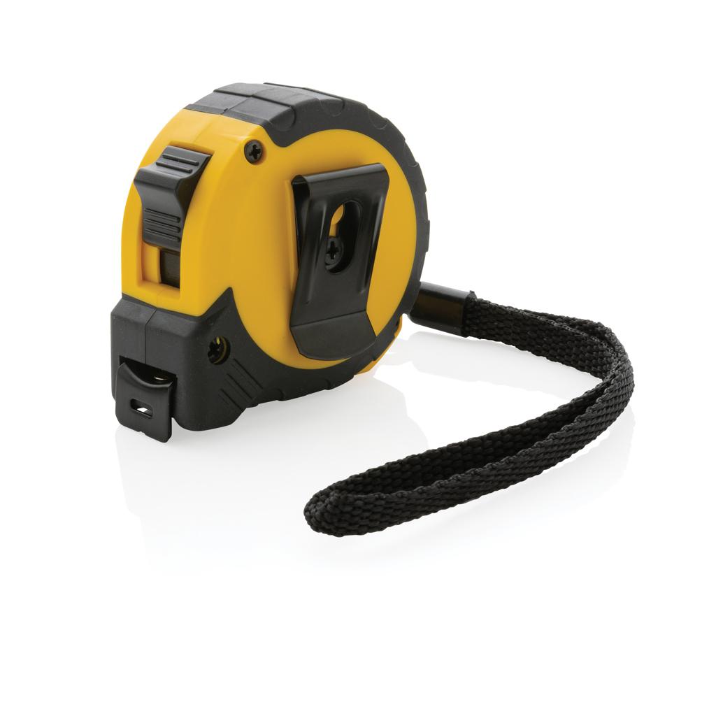 Bandă de măsurat 3M/16mm din plastic reciclat RCS cu buton de oprire yellow