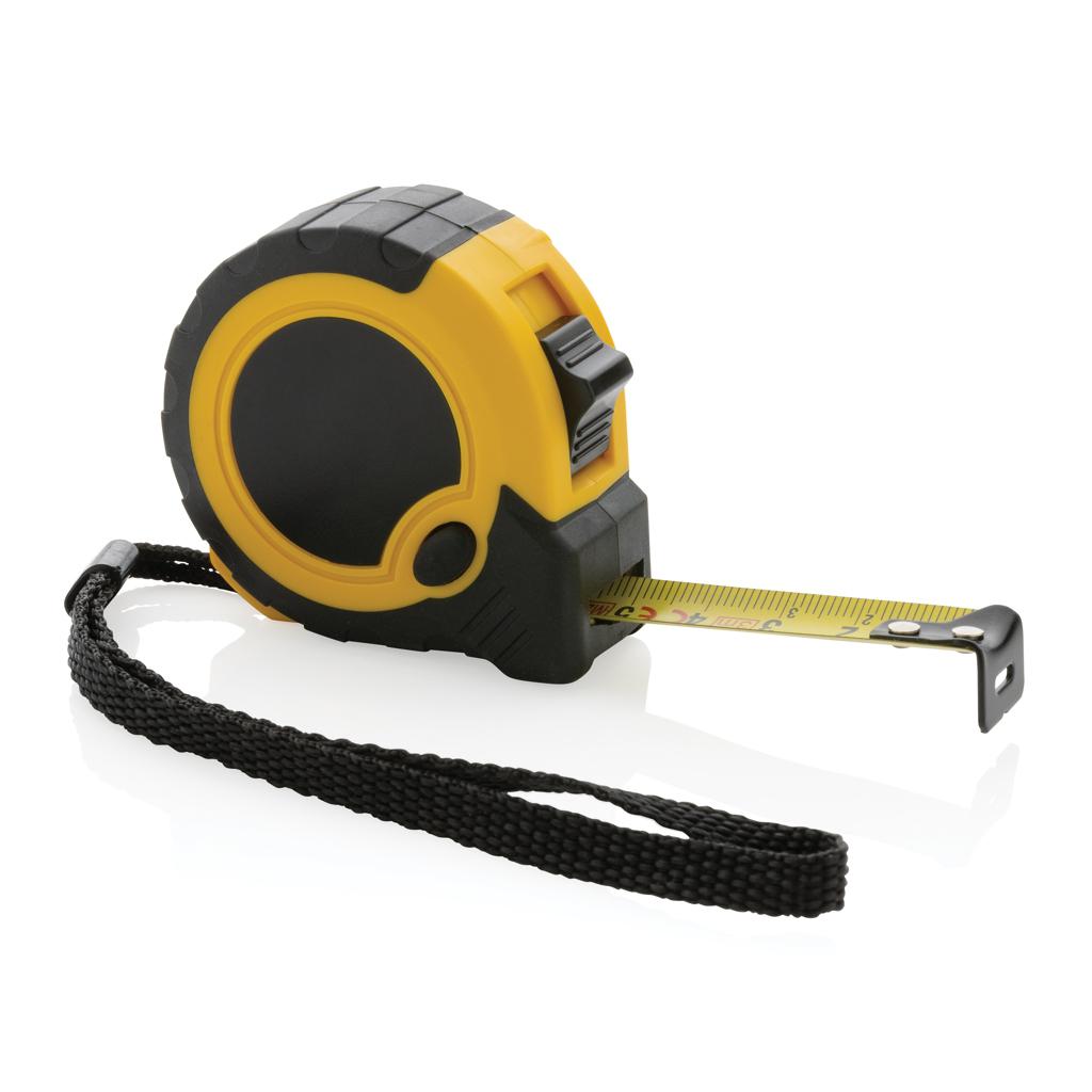 Bandă de măsurat 3M/16mm din plastic reciclat RCS cu buton de oprire yellow