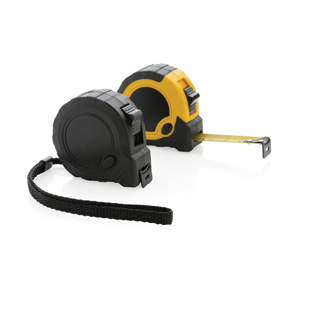 Bandă de măsurat 3M/16mm din plastic reciclat RCS cu buton de oprire yellow