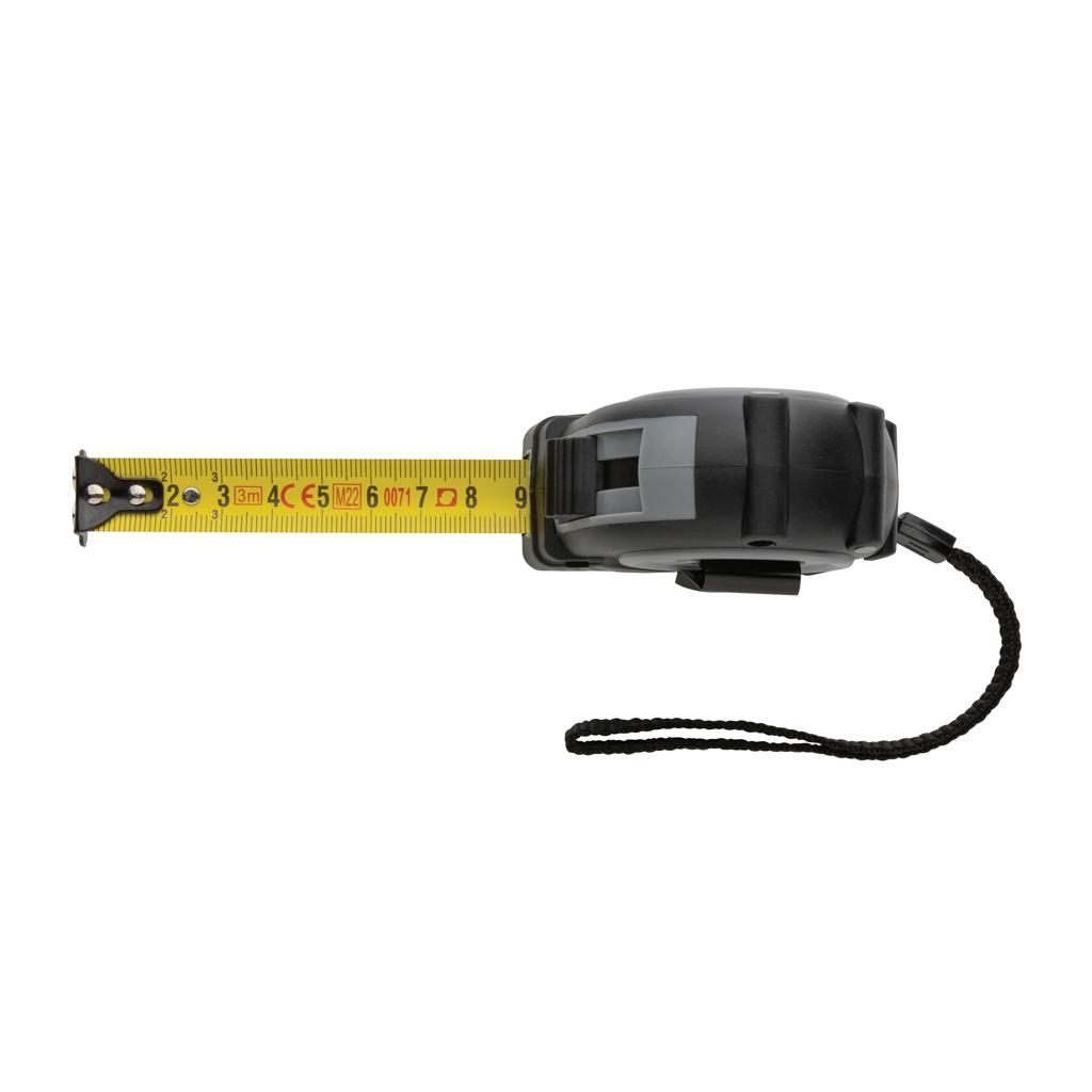 Bandă de măsurat 3M/16mm din plastic reciclat RCS Grip grey