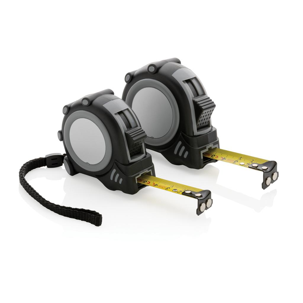 Bandă de măsurat 3M/16mm din plastic reciclat RCS Grip grey