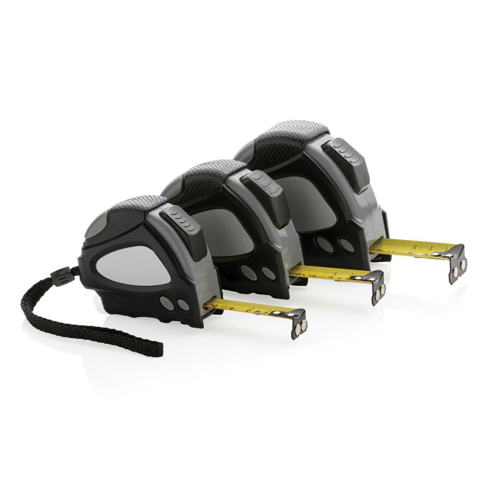 Bandă de măsurat Auto stop 3m/16mm din plastic reciclat RCS black